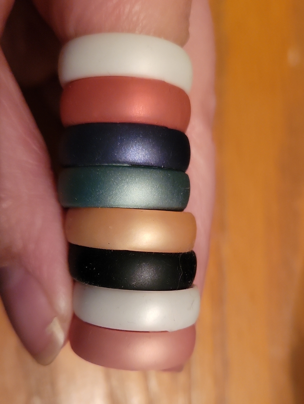 Groove Rings, Stackable Size 6 - Picture 4 of 4